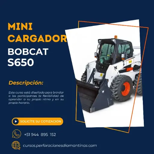 Operación de Minicargador Bobcat S650