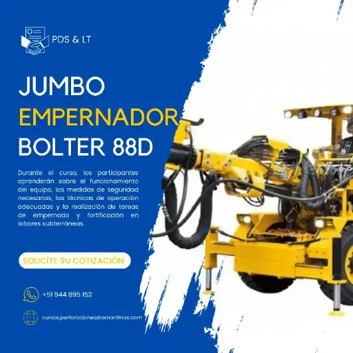 Operación de Jumbo empernador Bolter 88D