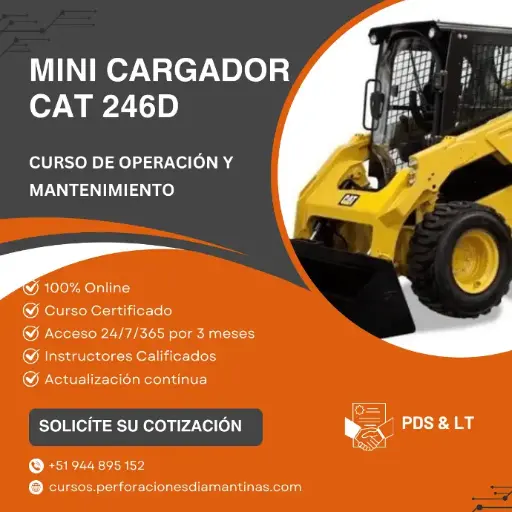 Operación de Minicargador CAT 246D